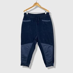 FP Movement Jogger Pants Womens M Navy Blue Fleece Athleisure Lounge